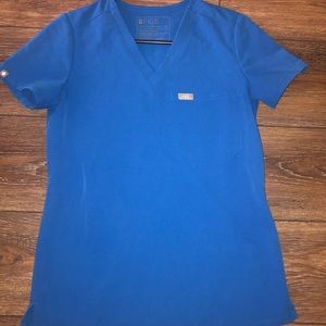 FIGS Royal Blue Scrub Top